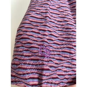 Bugatchi Uomo M polo mercerized cotton coogi-like 3d knit purple/pink/burgundy